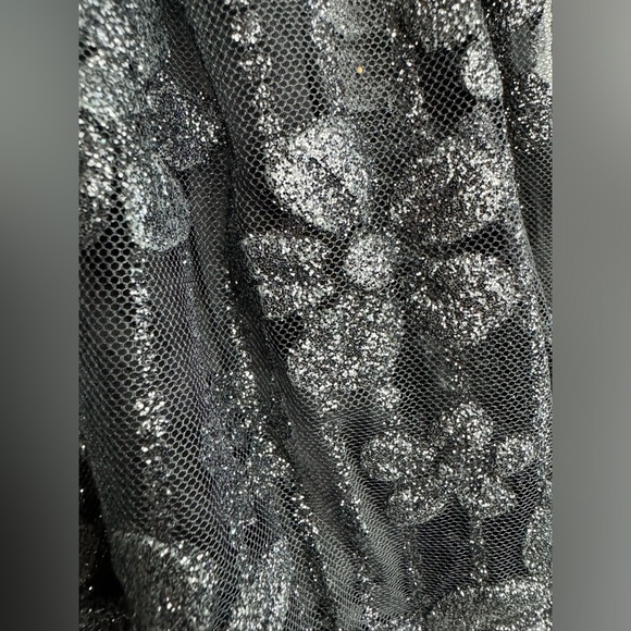 Free People All That Glitters Mini Dress Black Combo Baby Doll  Size Small NWT - Picture 9 of 9